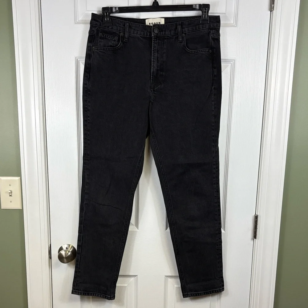 Boden girlfriend jeans washed black sz 30 - Picture 6 of 12